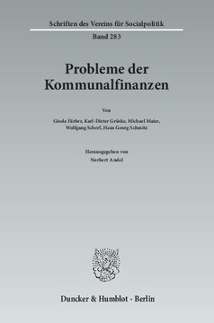 Probleme der Kommunalfinanzen