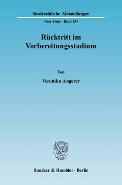 Rücktritt im Vorbereitungsstadium