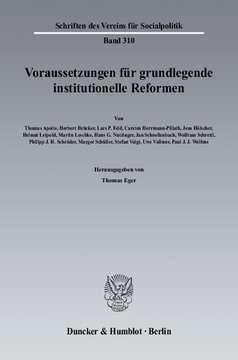 Voraussetzungen für grundlegende institutionelle Reformen