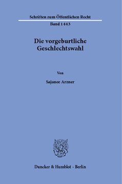 Die vorgeburtliche Geschlechtswahl