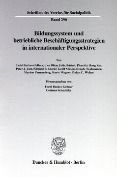 Bildungssystem und betriebliche Beschäftigungsstrategien in internationaler Perspektive