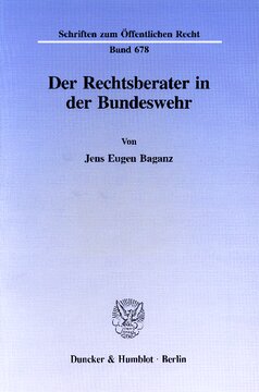 Der Rechtsberater in der Bundeswehr