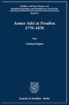 Armer Adel in Preußen 1770–1830