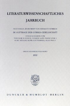 Literaturwissenschaftliches Jahrbuch: 43. Band (2002)