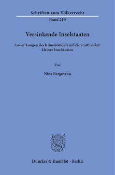 Versinkende Inselstaaten: Auswirkungen des Klimawandels auf die Staatlichkeit kleiner Inselstaaten