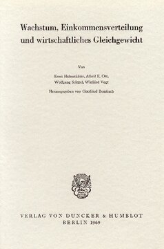 Wachstum, Einkommensverteilung und wirtschaftliches Gleichgewicht