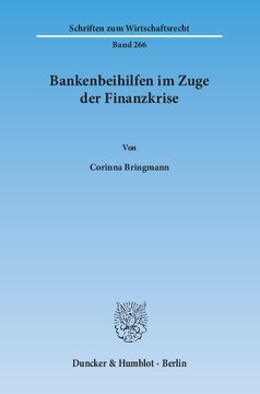 Bankenbeihilfen im Zuge der Finanzkrise