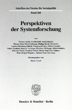 Perspektiven der Systemforschung