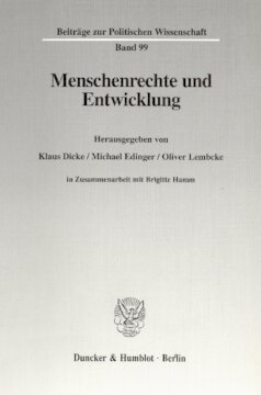 Menschenrechte und Entwicklung