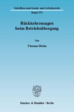 Rückkehrzusagen beim Betriebsübergang