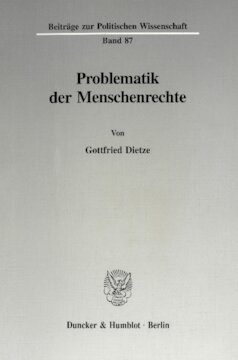 Problematik der Menschenrechte