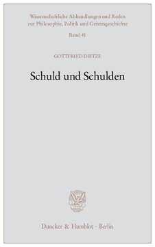 Schuld und Schulden