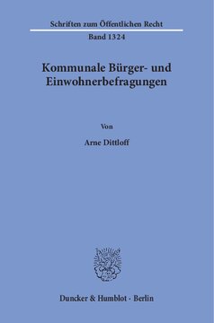 Kommunale Bürger- und Einwohnerbefragungen