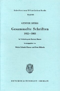 Gesammelte Schriften 1952 - 1983: In Verbindung mit Hartmut Maurer hrsg. von Walter Schmitt Glaeser / Peter Häberle