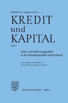 Geld- und Währungspolitik in der Bundesrepublik Deutschland