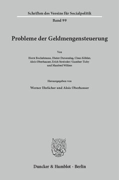 Probleme der Geldmengensteuerung