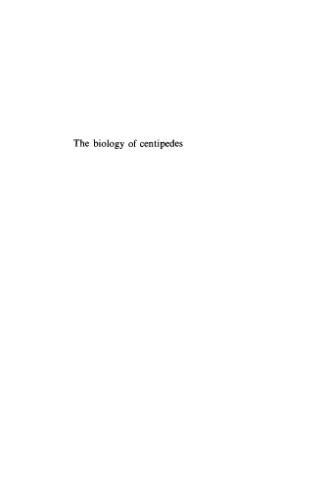 The Biology of Centipedes