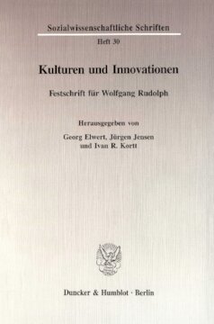 Kulturen und Innovationen: Festschrift für Wolfgang Rudolph