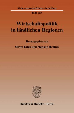 Wirtschaftspolitik in ländlichen Regionen