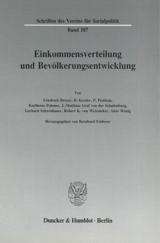 Einkommensverteilung und Bevölkerungsentwicklung