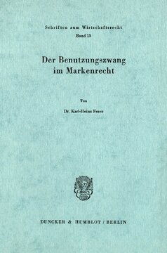 Der Benutzungszwang im Markenrecht