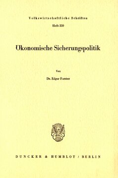 Ökonomische Sicherungspolitik