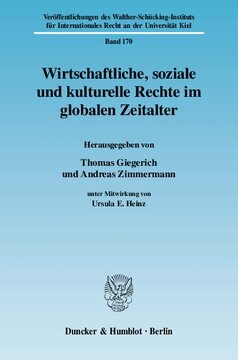 Wirtschaftliche, soziale und kulturelle Rechte im globalen Zeitalter