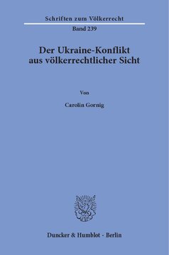 Der Ukraine-Konflikt aus völkerrechtlicher Sicht