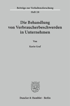 Die Behandlung von Verbraucherbeschwerden in Unternehmen