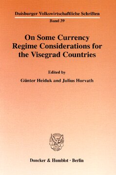 On Some Currency Regime Considerations for the Visegrad Countries