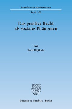 Das positive Recht als soziales Phänomen