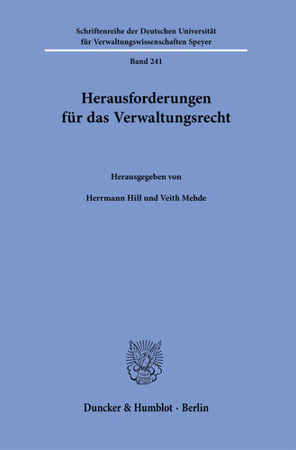 Herausforderungen für das Verwaltungsrecht