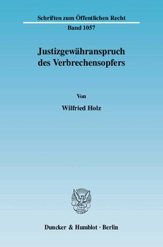 Justizgewähranspruch des Verbrechensopfers