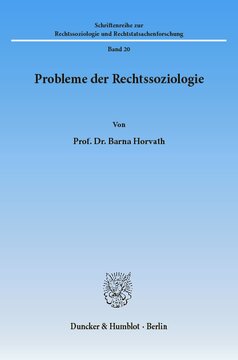 Probleme der Rechtssoziologie