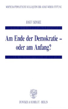 Am Ende der Demokratie - oder am Anfang?