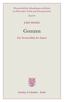 Grenzen: Zur Territorialität des Staates