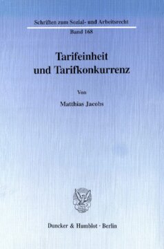 Tarifeinheit und Tarifkonkurrenz