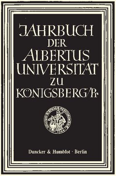 Jahrbuch der Albertus-Universität zu Königsberg/Pr: Band XXIII (1973)