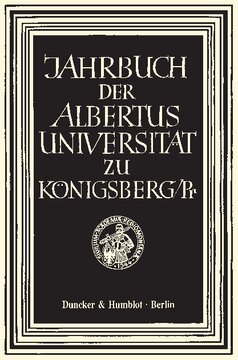 Jahrbuch der Albertus-Universität zu Königsberg/Pr: Band XXIV (1974)