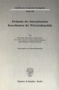 Probleme der Internationalen Koordination der Wirtschaftspolitik