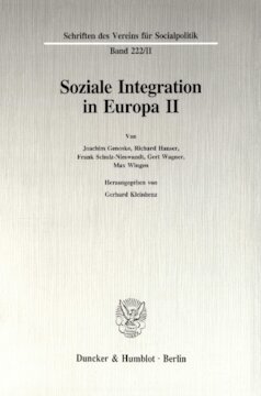 Soziale Integration in Europa II