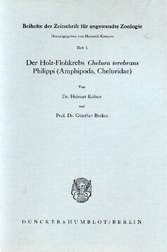 Der Holz-Flohkrebs Chelura terebrans Philippi (Amphipoda, Cheluridae): Morphologie, Verbreitung, Lebensweise, Verhalten, Entwicklung und Umweltabhängigkeit