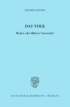 Das Volk: Realer oder fiktiver Souverän?