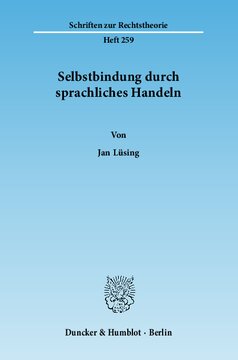 Selbstbindung durch sprachliches Handeln