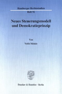 Neues Steuerungsmodell und Demokratieprinzip