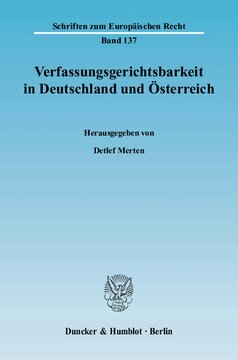 Verfassungsgerichtsbarkeit in Deutschland und Österreich