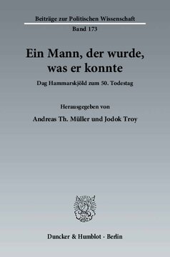 Ein Mann, der wurde, was er konnte: Dag Hammarskjöld zum 50. Todestag