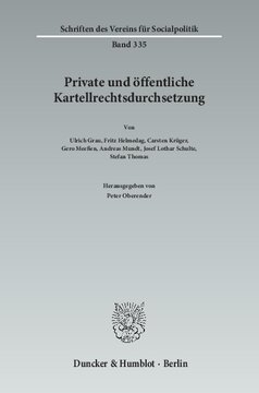 Private und öffentliche Kartellrechtsdurchsetzung