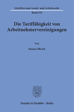 Die Tariffähigkeit von Arbeitnehmervereinigungen