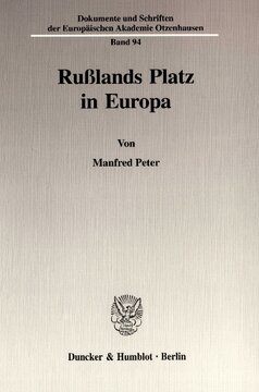 Rußlands Platz in Europa